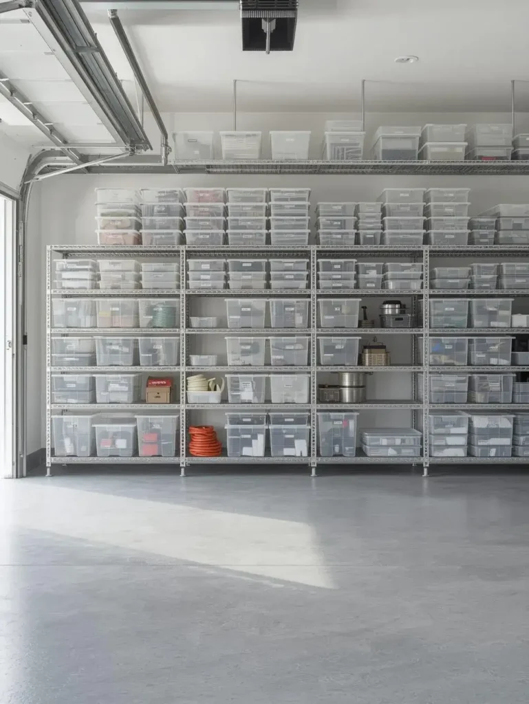 Clear Bin Shelving 