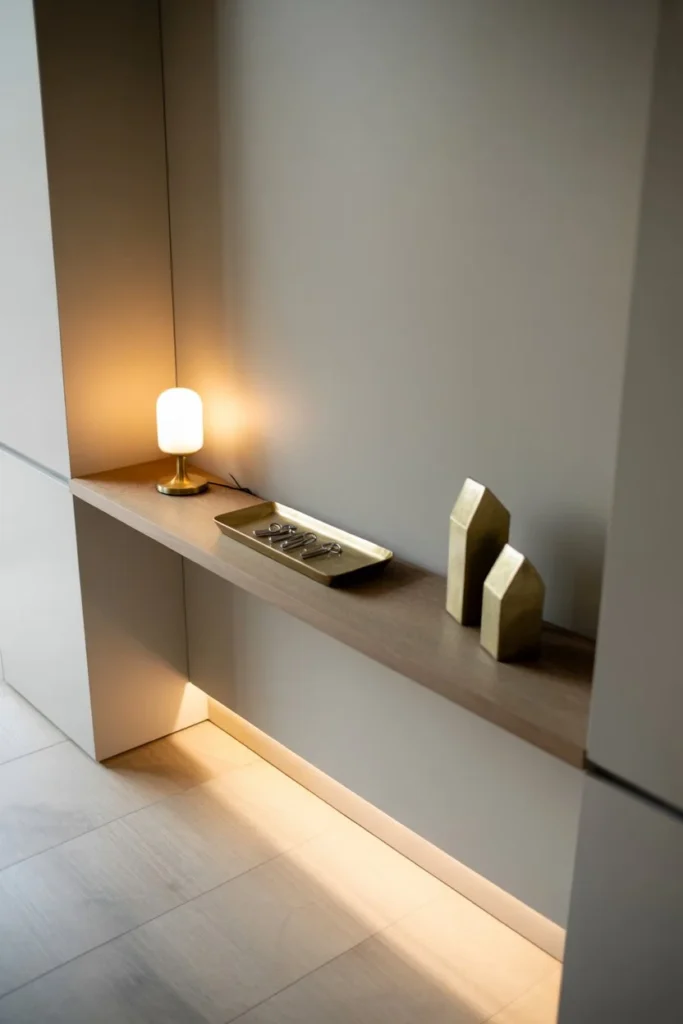 Floating Console Shelf