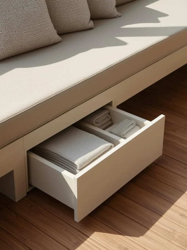 Hidden Drawer Bench