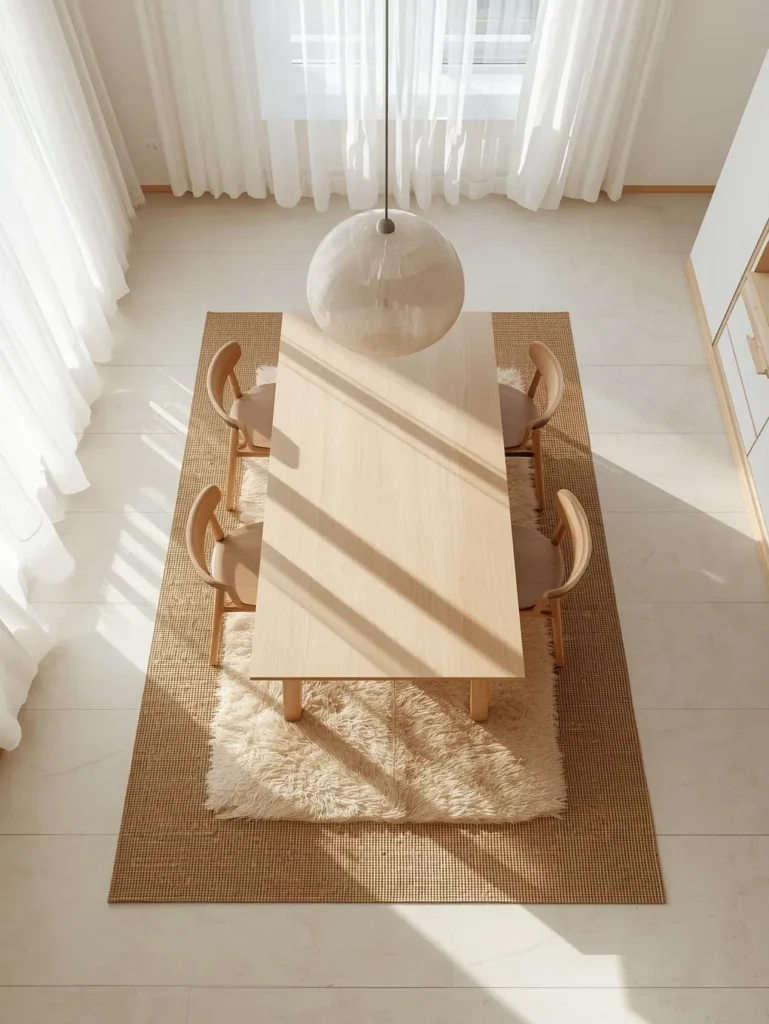 Layered Neutral Rugs 