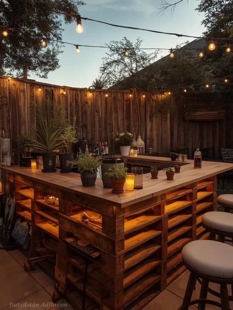Pallet Garden Bar