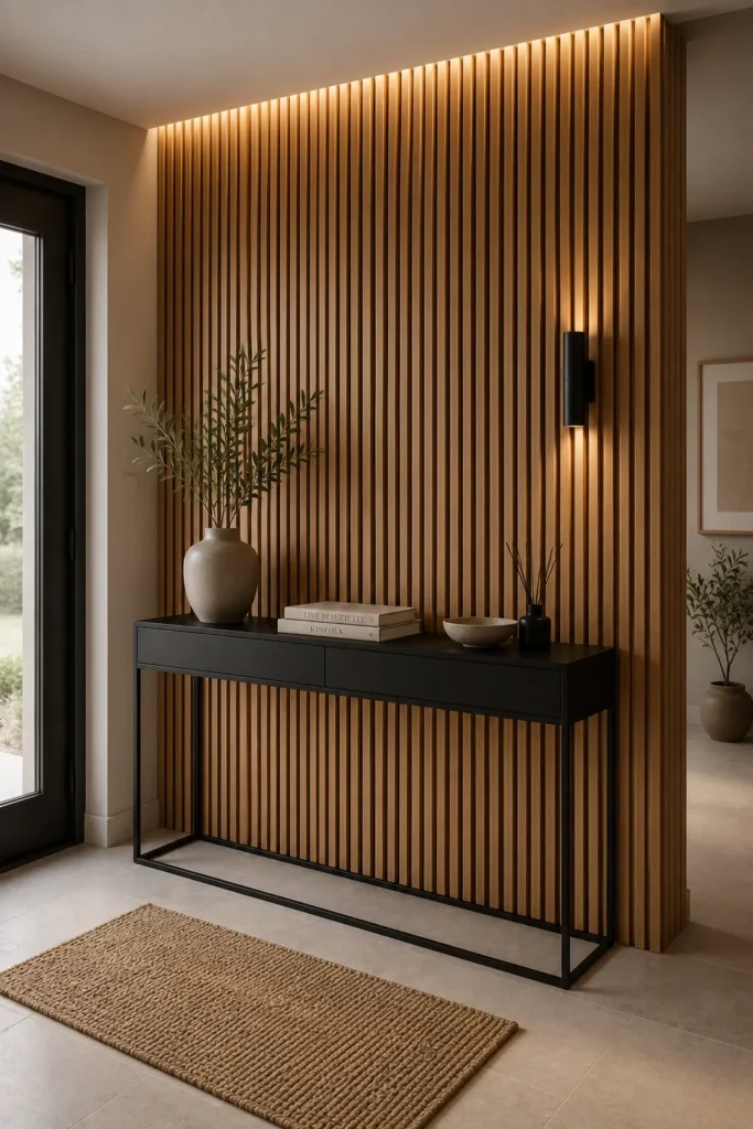 Vertical Wood Slats