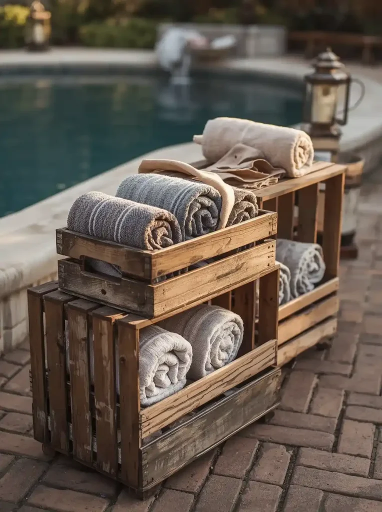 Vintage Crate Display 