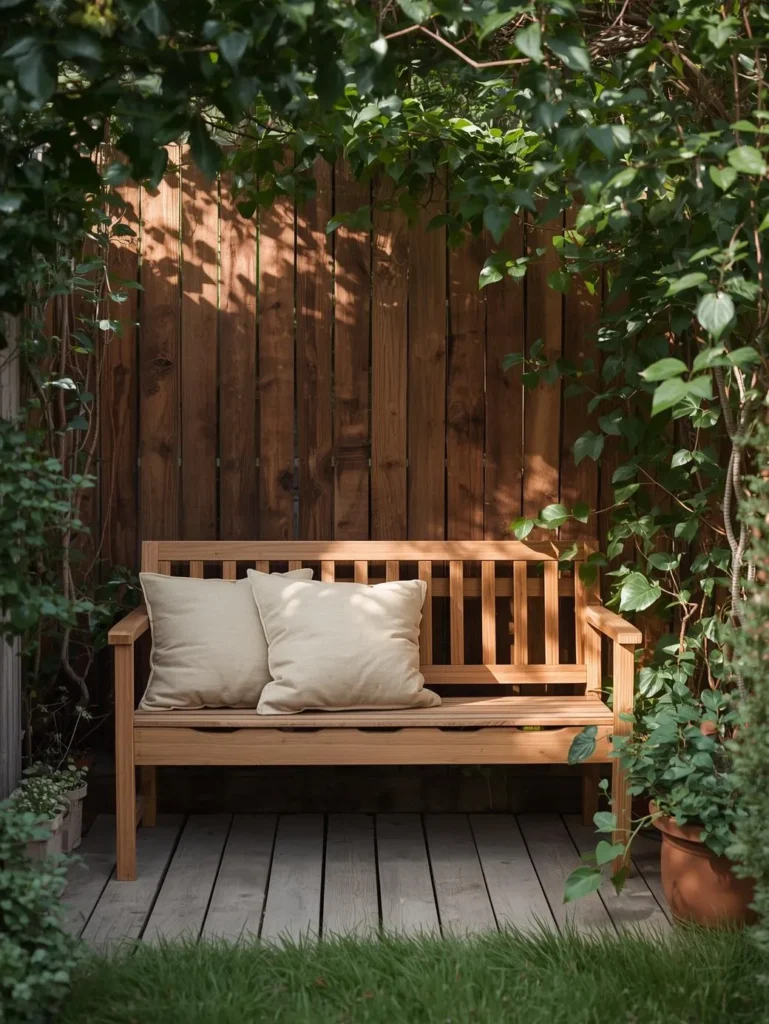 Wooden Bench Nook